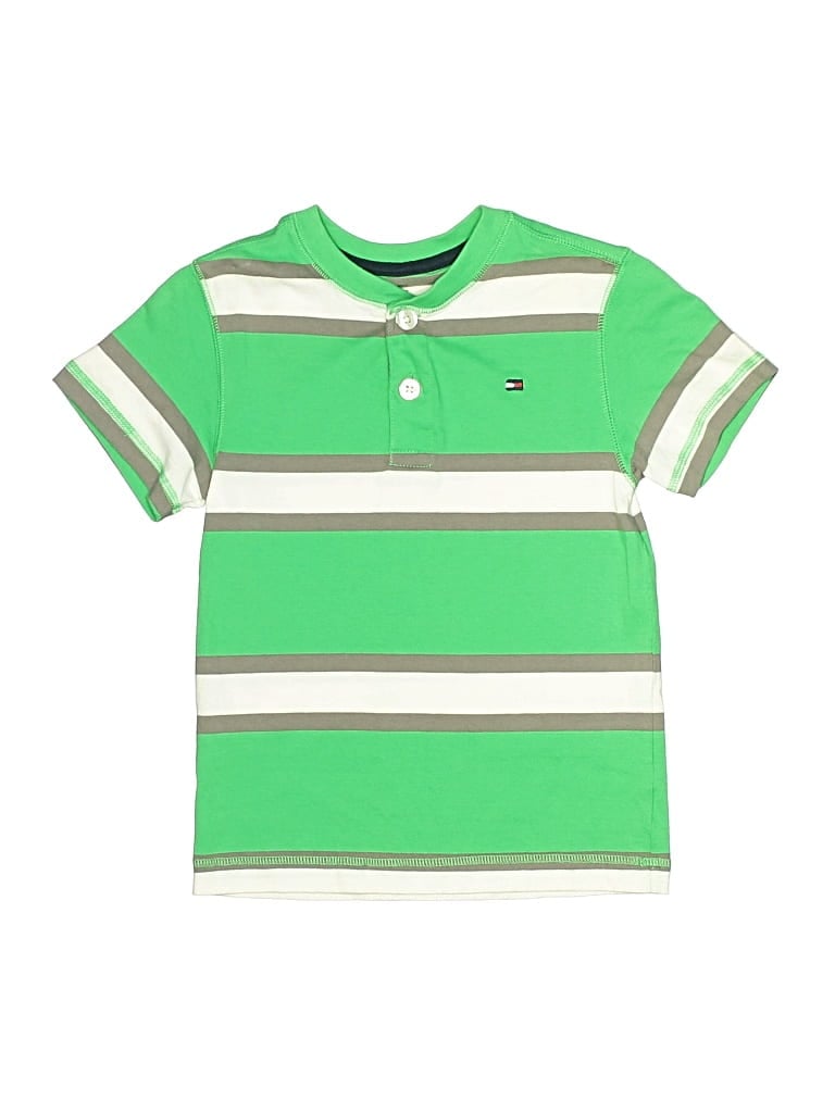 TOMMY HILFIGER Pre-owned Kids' Short Sleeve Polo Shirt In Green