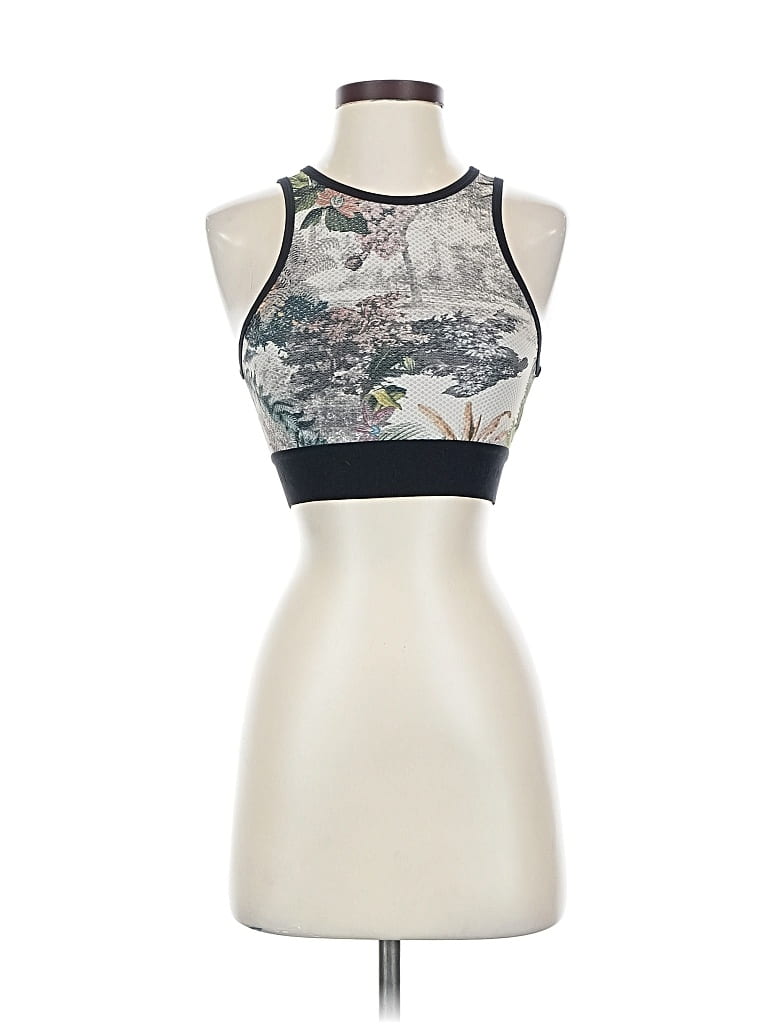 NOLI Pre-owned Tank Top Ivory Halter Neckline Tops In White