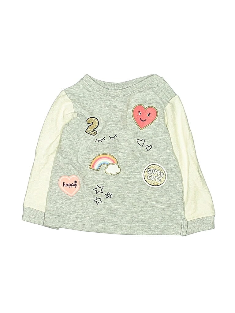 Pre-owned Carter's Kids' Long Sleeve T-shirt In Green