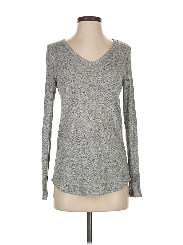 Pre-owned W. By Wantable Long Sleeve T-shirt In Gray