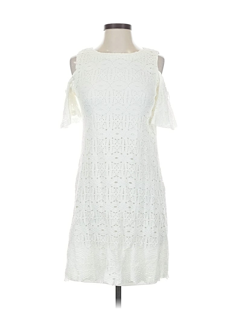 Pre-owned Rn Studio By Ronni Nicole Cocktail Dress In White