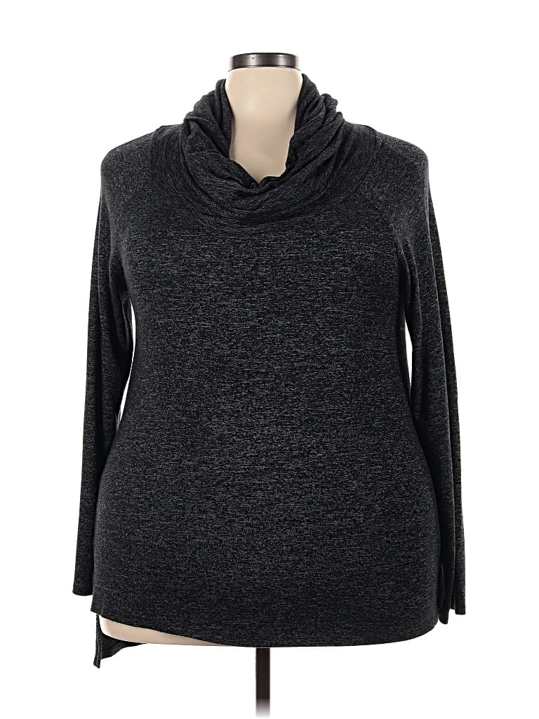 Pre-owned Gibson Turtleneck Sweater In Gray