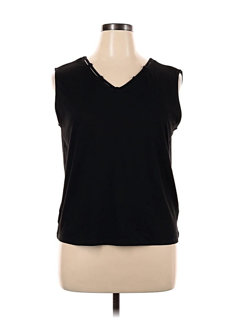 Pre-owned Assorted Brands Sleeveless T-shirt In Black