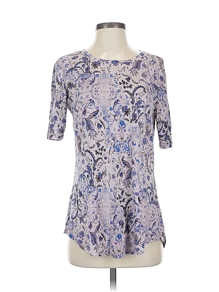 Pre-owned 24/7 Maurices 3/4 Sleeve T-shirt In Blue