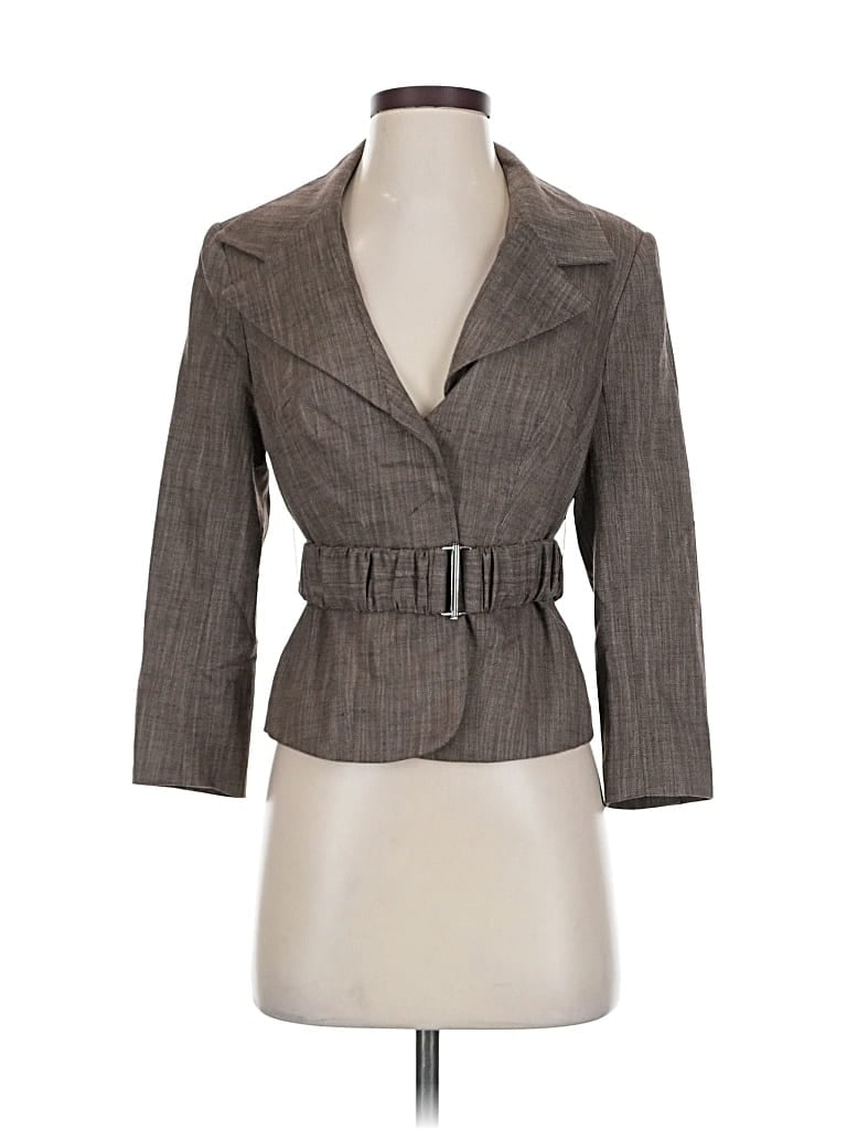 Pre-owned The Limited Blazer Jacket In Gray