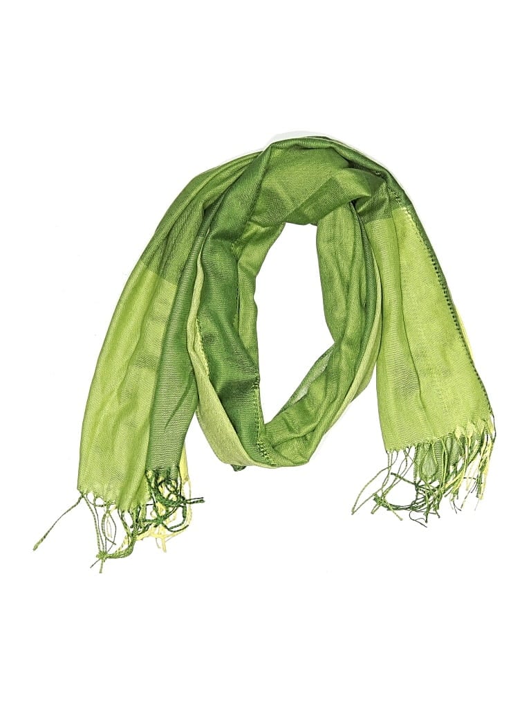 Pre-owned Assorted Brands Scarf In Green