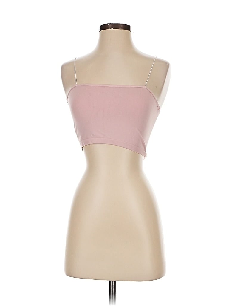 Pre-owned Intimately By Free People Tank Top Pink Strapless Neckline Tops