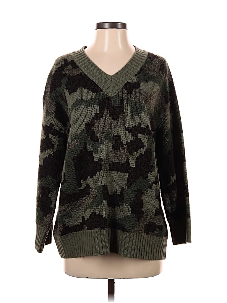 Pre-owned T Tahari Pullover Sweater In Green