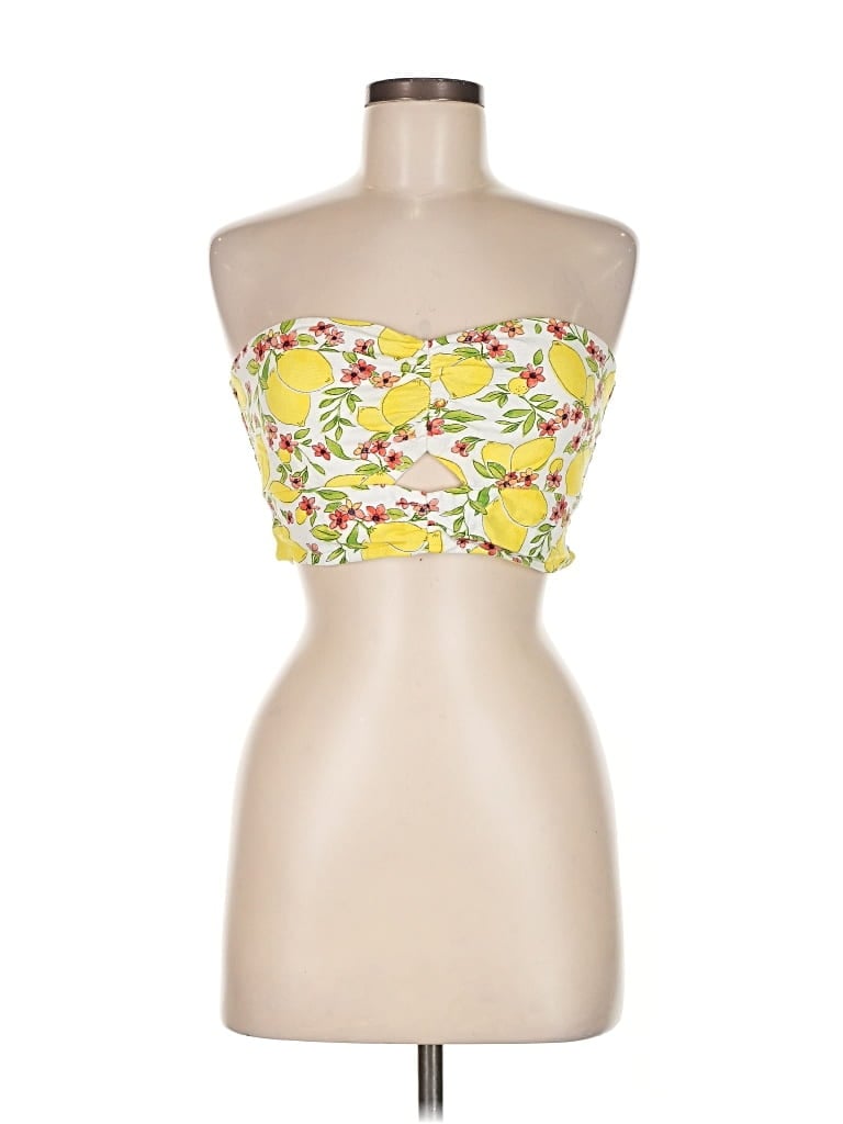 MONTEAU Pre-owned Sleeveless Blouse In Yellow