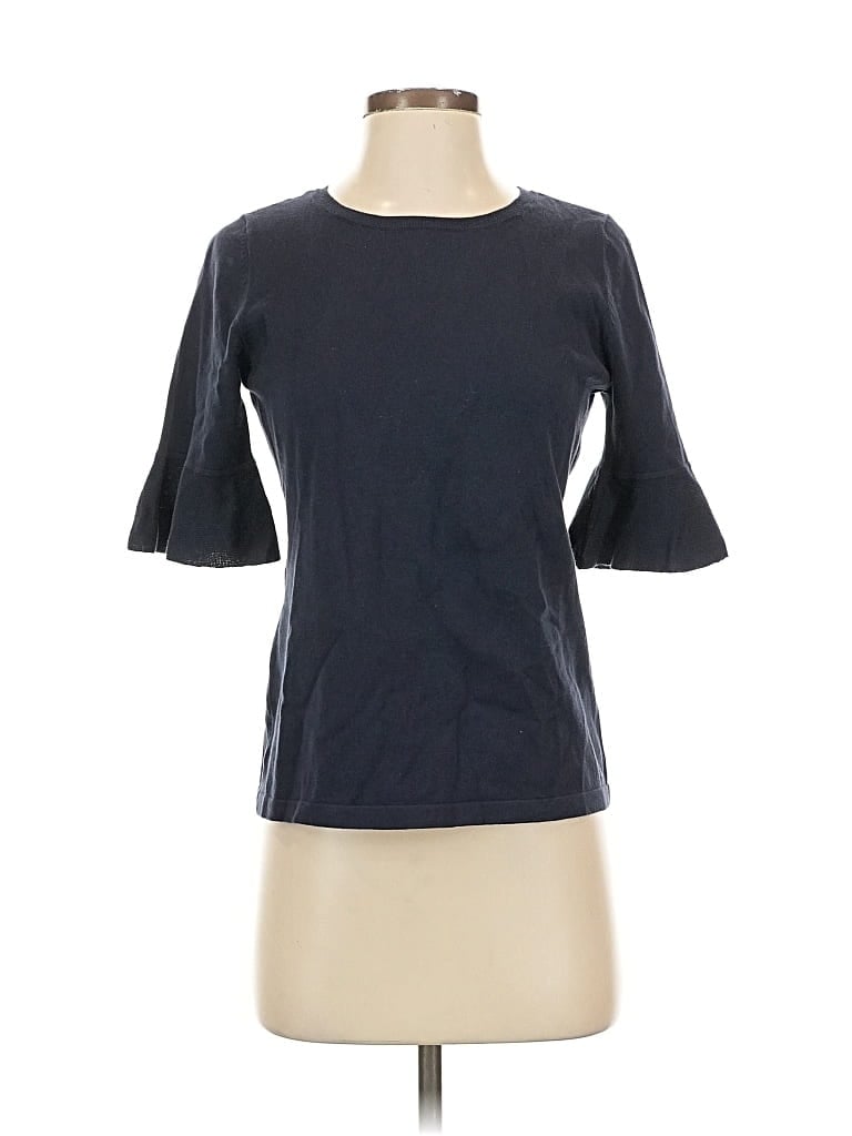 Pre-owned Ann Taylor Factory Cardigan Sweater In Blue