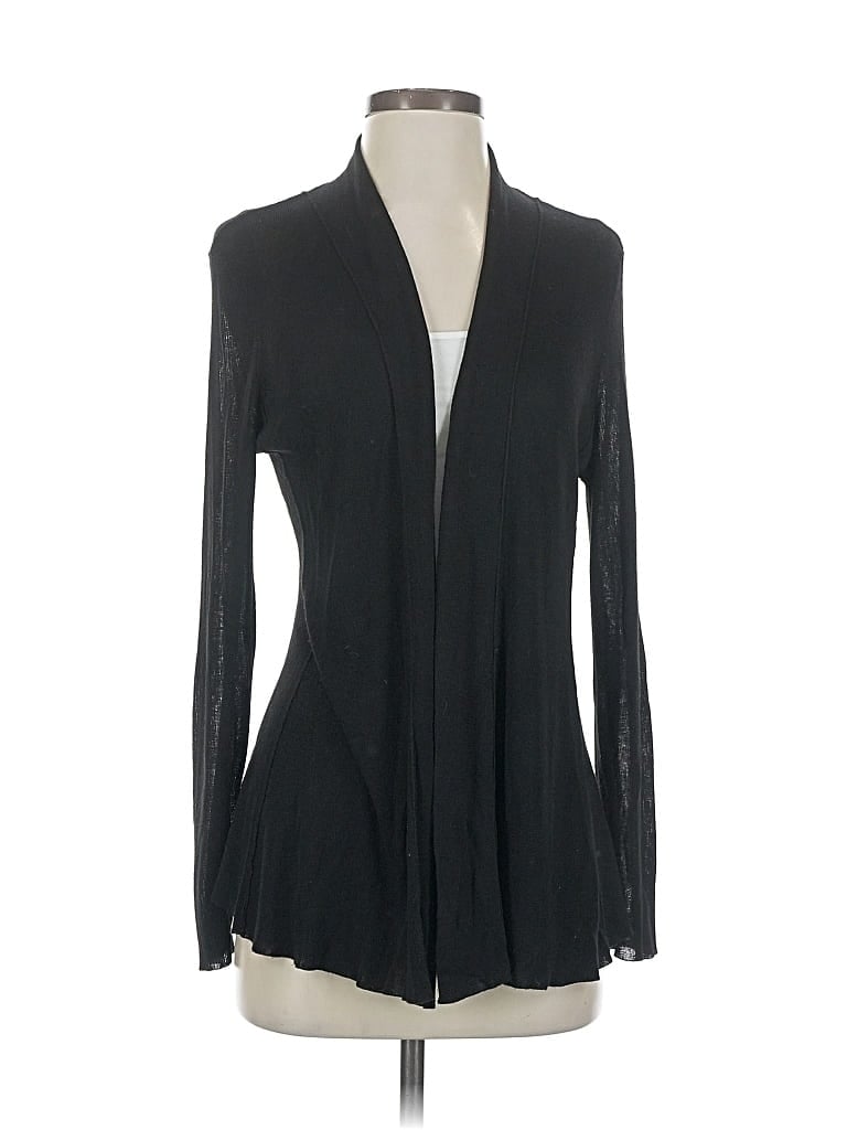 Pre-owned Eileen Fisher Cardigan Sweater In Black