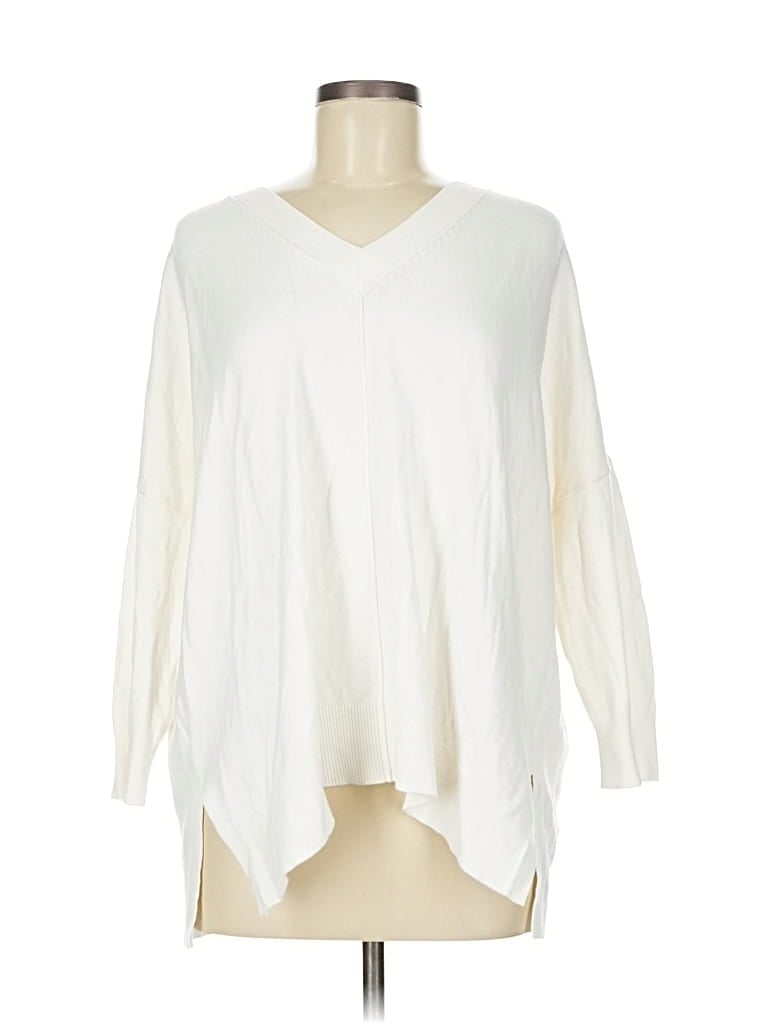 Ann Taylor Pullover Sweater In White