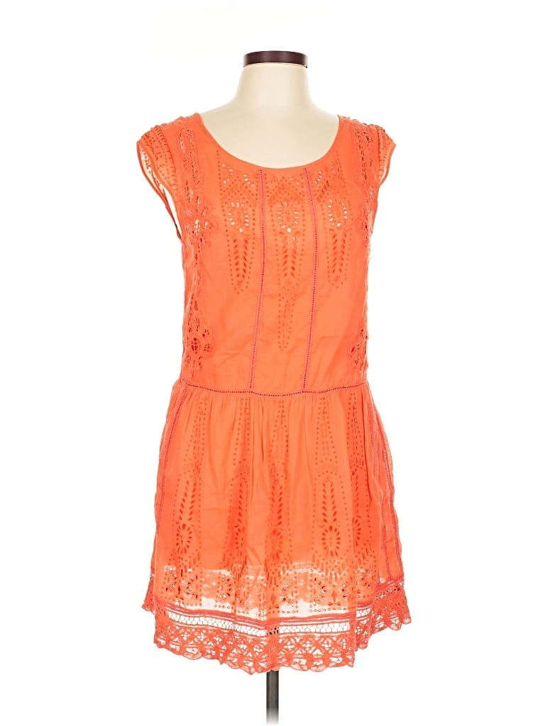 Pre-owned Meadow Rue Casual Dress In Orange