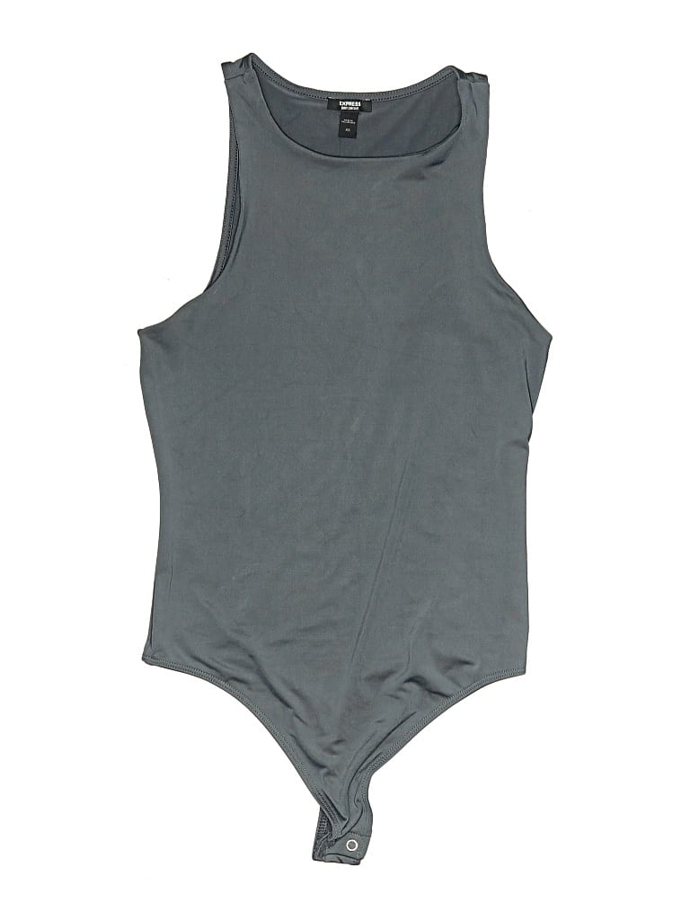 Pre-owned Express Bodysuit In Gray