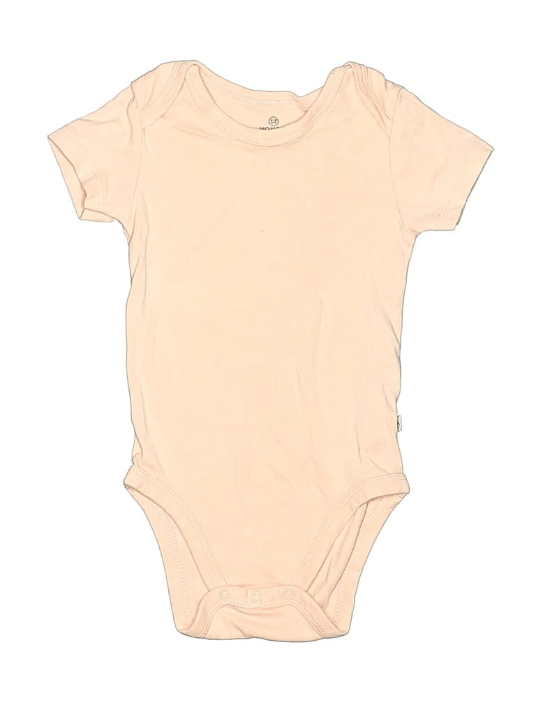 Pre-owned Honest Baby Clothing Babies' Short Sleeve Onesie In Brown