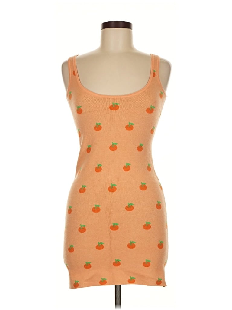 Pre-owned Just Polly Casual Dress In Orange