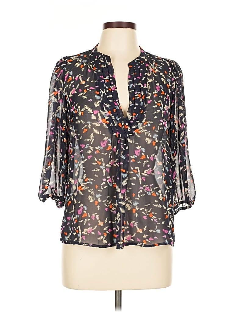 COLLECTIVE CONCEPTS Pre-owned 3/4 Sleeve Blouse In Black