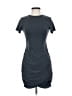 Express Solid Gray Casual Dress Size XS - photo 1
