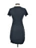 Express Solid Gray Casual Dress Size XS - photo 2