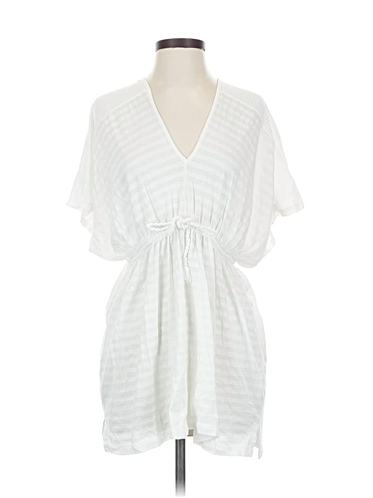 Pre-owned Ann Taylor Loft Outlet Casual Dress In White