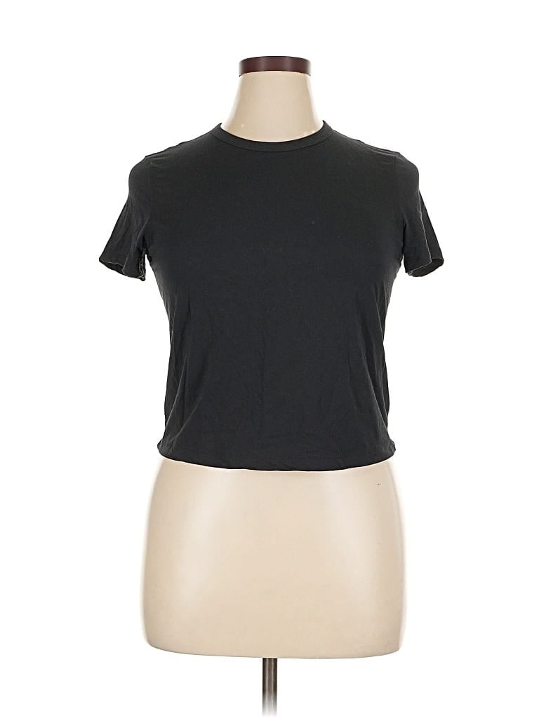 Pre-owned Crz Yoga Short Sleeve T-shirt In Black