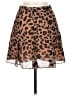 Whistles 100% Polyester Animal Print Brown Tan Casual Skirt Size 2 - photo 2