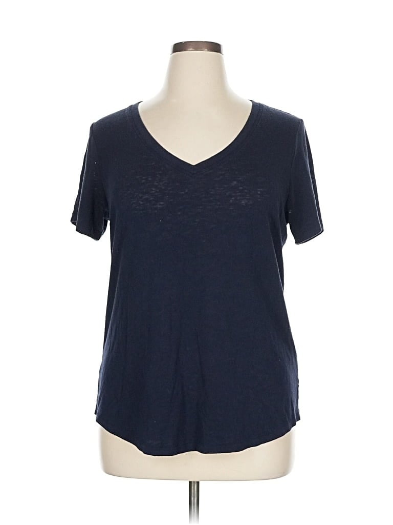 Pre-owned Athleta Short Sleeve T-shirt In Blue