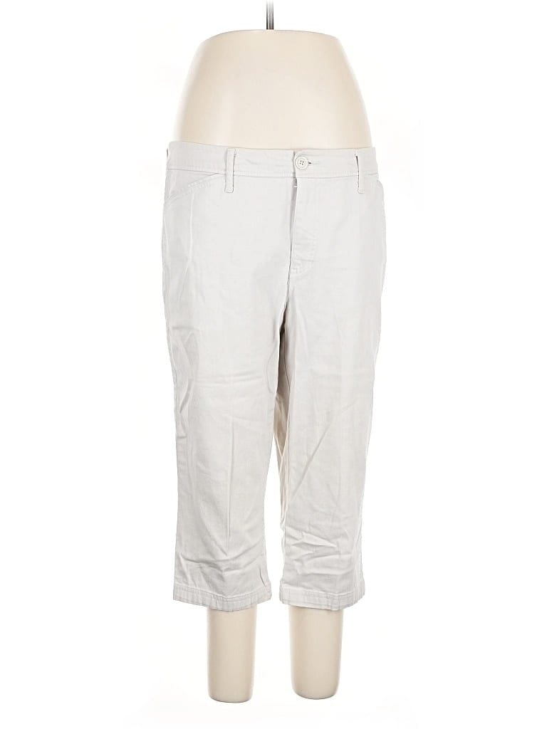 Pre-owned St. John's Bay Khaki Pant In Silver