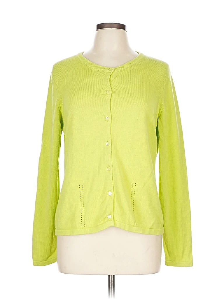 Pre-owned Real Clothes Cardigan Sweater In Green