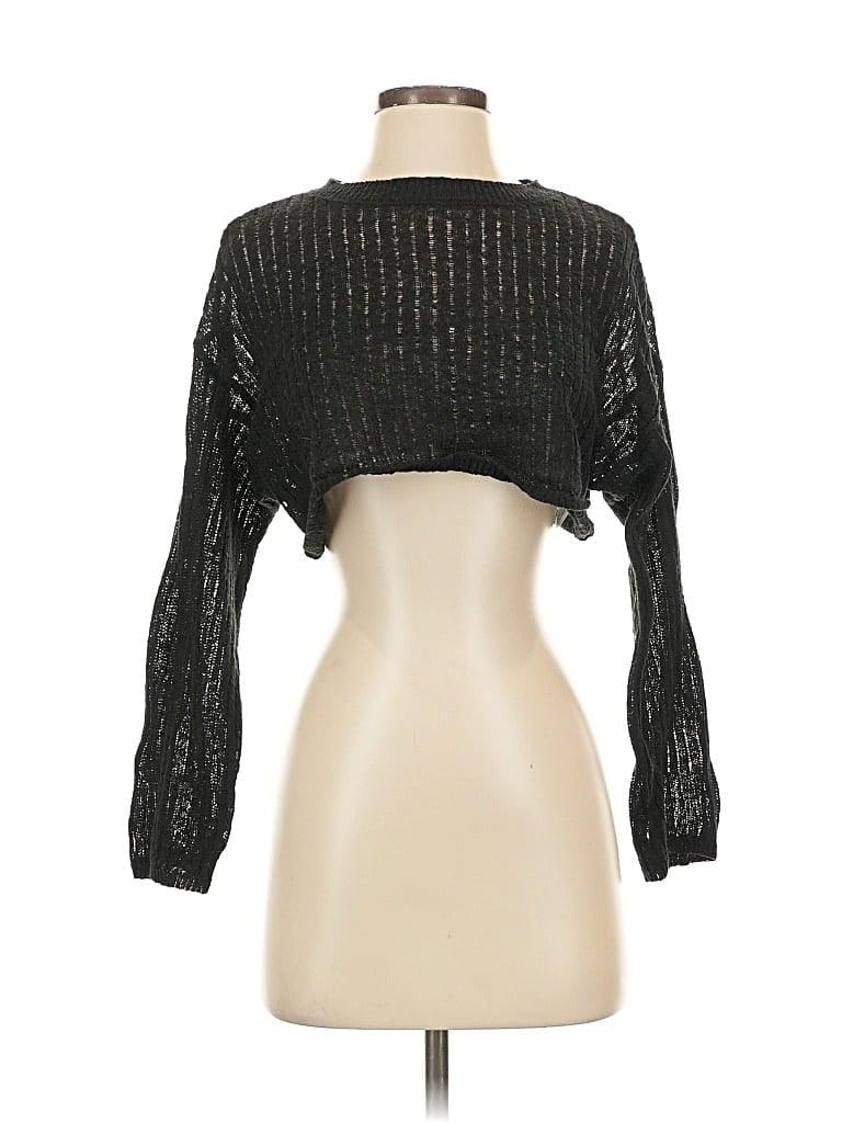 Pre-owned Wild Fable Cardigan Sweater In Black