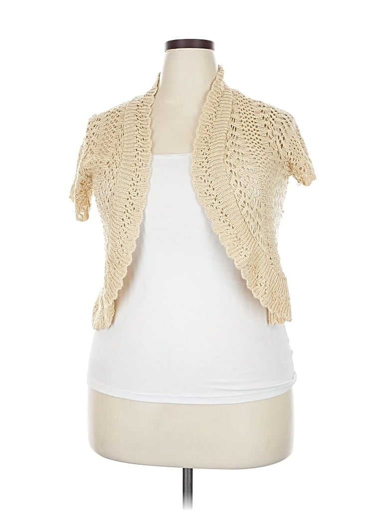 Pre-owned United States Sweaters Cardigan Sweater In White