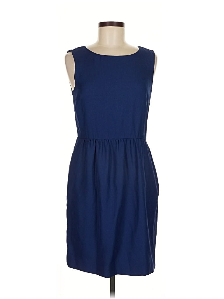 Pre-owned J.crew Factory Store Casual Dress In Blue