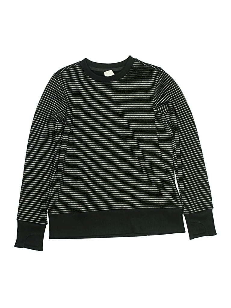 Pre-owned Athleta Girl Kids' Pullover Sweater In Black