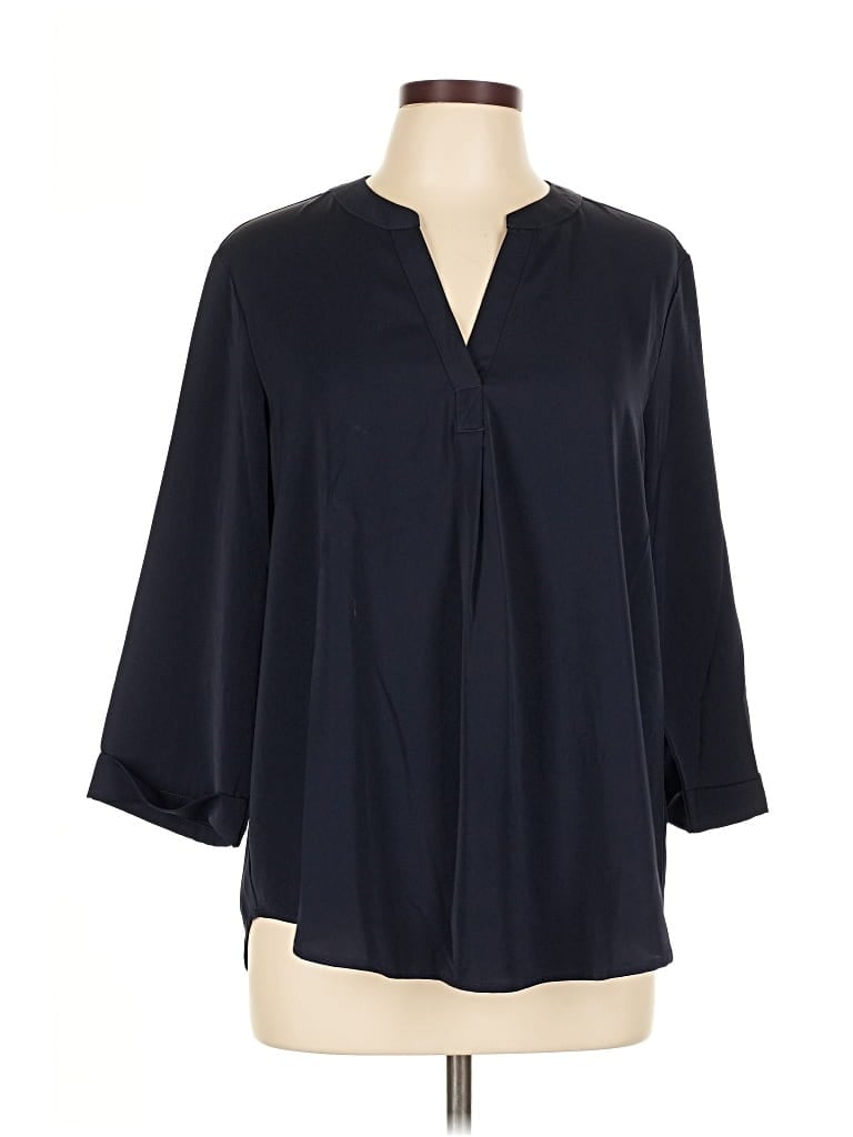 Pre-owned Viishow 3/4 Sleeve Blouse In Blue
