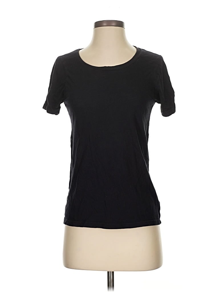 Pre-owned Monrow Short Sleeve T-shirt In Black