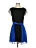 Porter Grey Color Block Blue Cocktail Dress Size 4 - photo 1