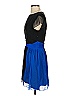Porter Grey Color Block Blue Cocktail Dress Size 4 - photo 5