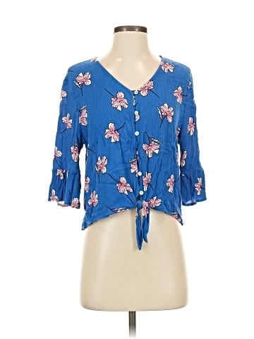 Peace & Pearls 3/4 Sleeve Blouse (view 1)