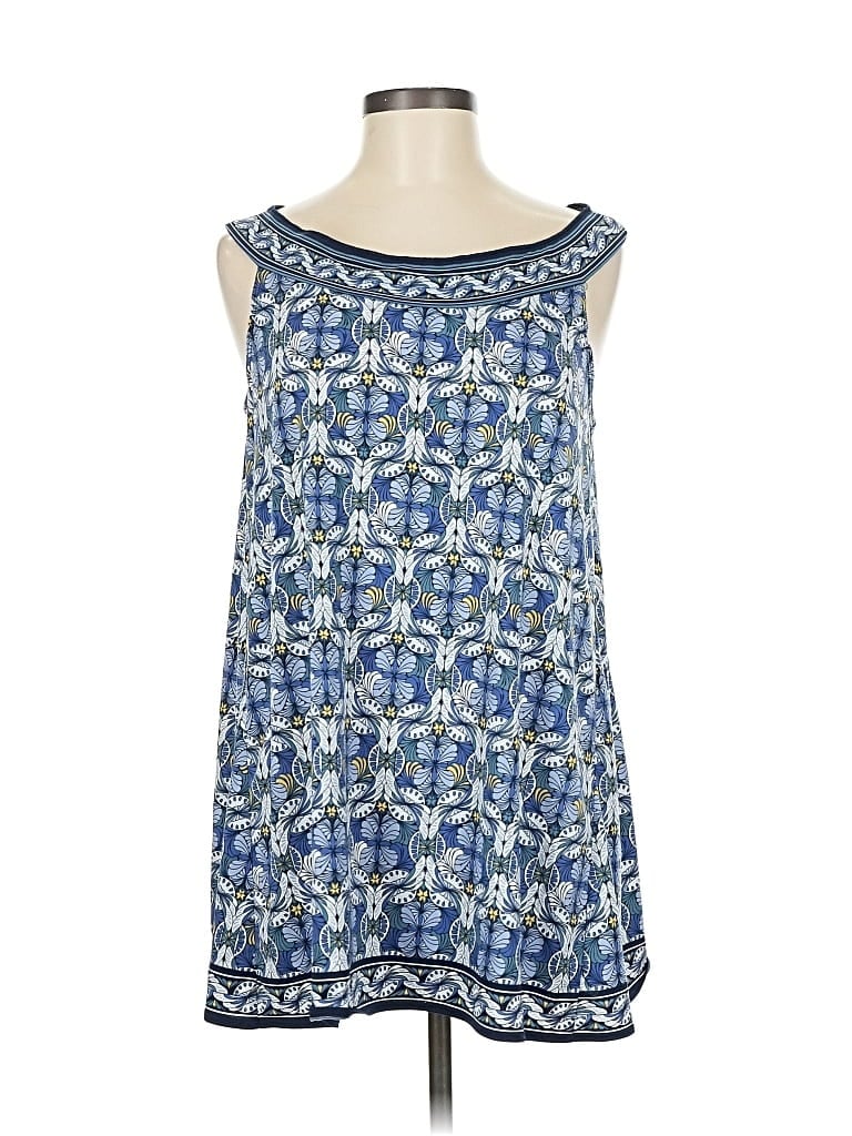 Pre-owned Max Studio Sleeveless Blouse In Blue