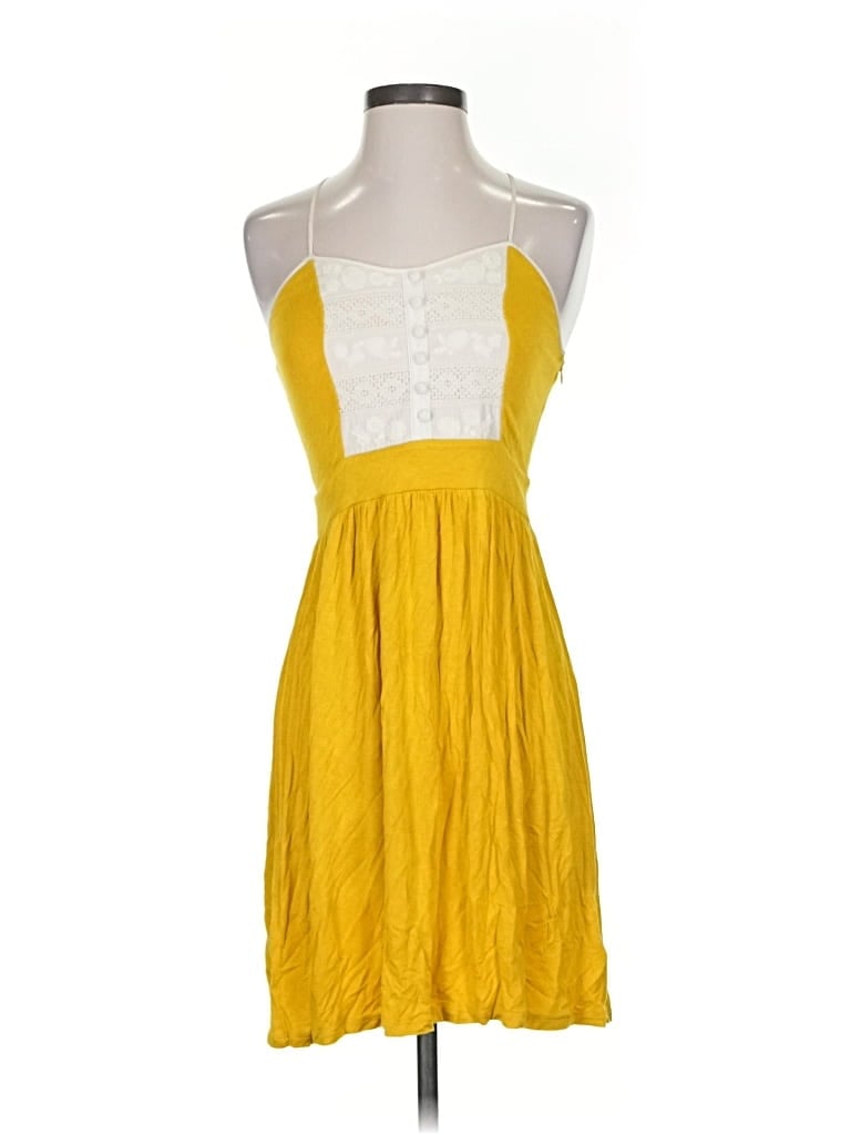 Pre-owned Kimchi Blue Casual Dress In Yellow