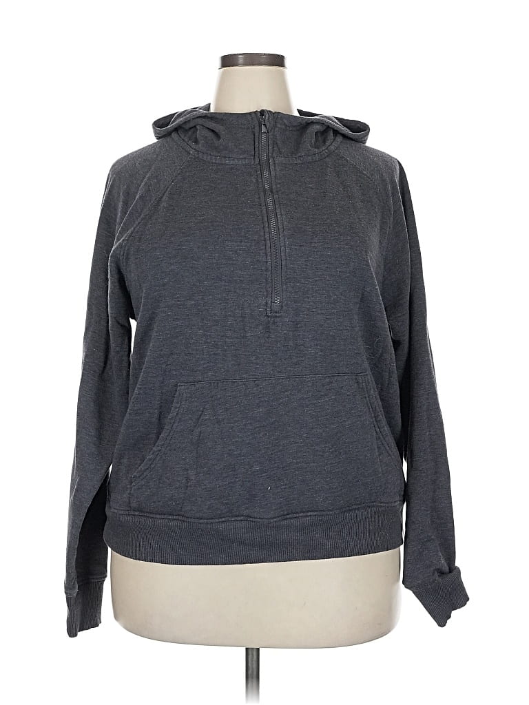 Pre-owned Member's Mark Zip Up Hoodie In Gray