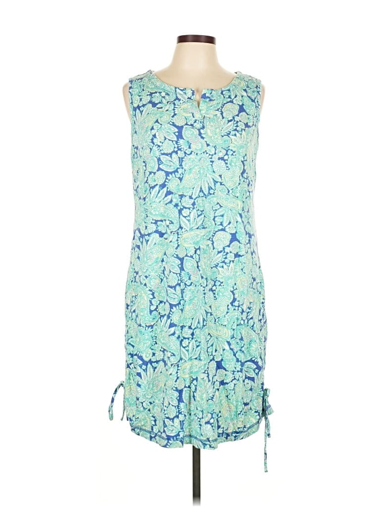 Pre-owned T By Talbots Casual Dress In Blue