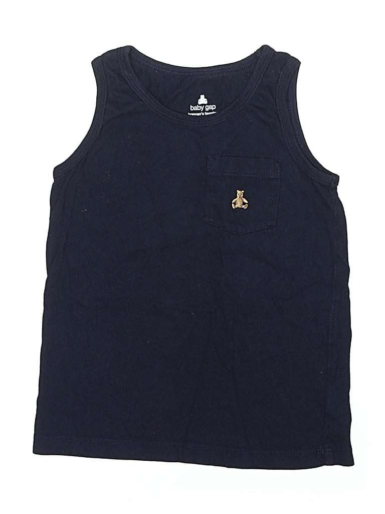 Pre-owned Baby Gap Kids' Sleeveless T-shirt In Blue