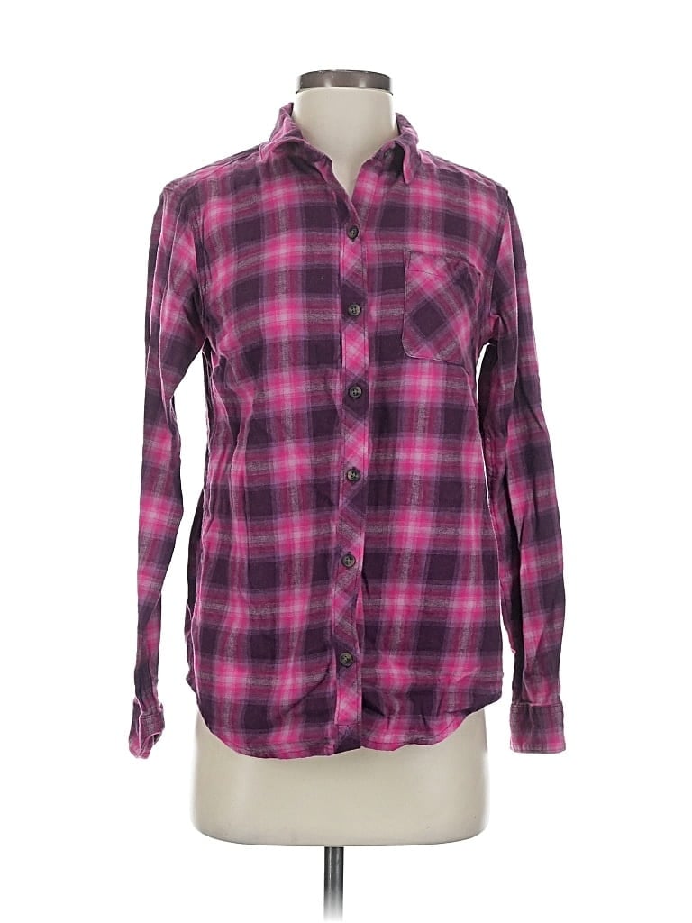 Pre-owned Eddie Bauer Long Sleeve Button Down Shirt In Pink