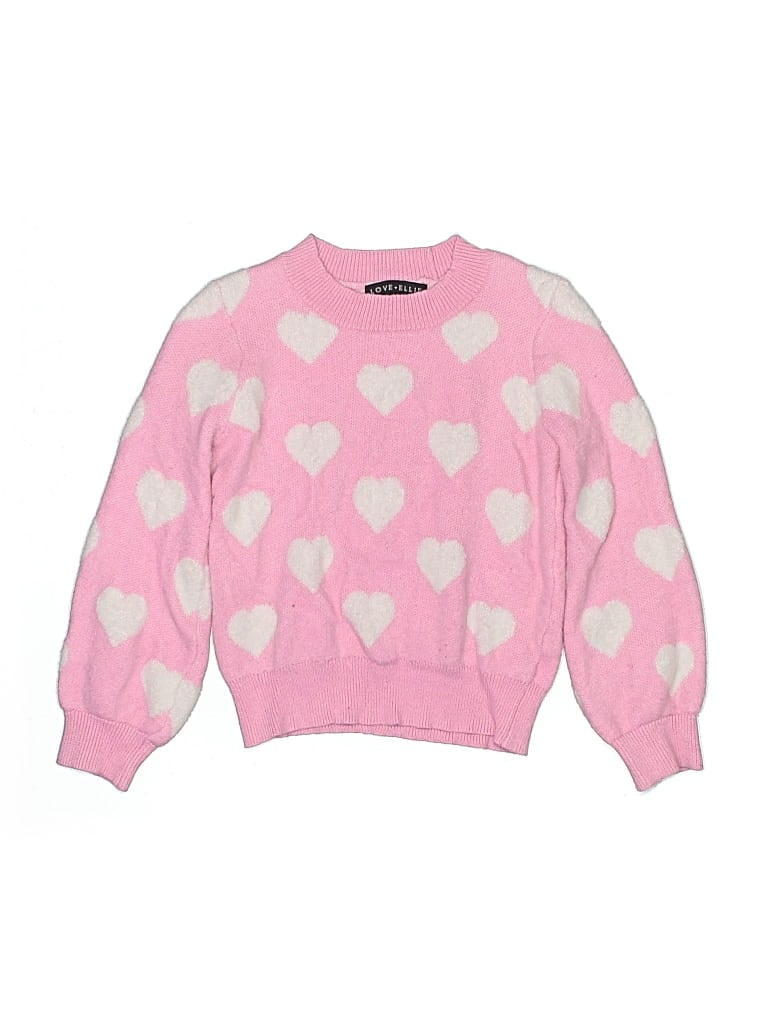 Pre-owned Assorted Brands Kids' Pullover Sweater In Pink