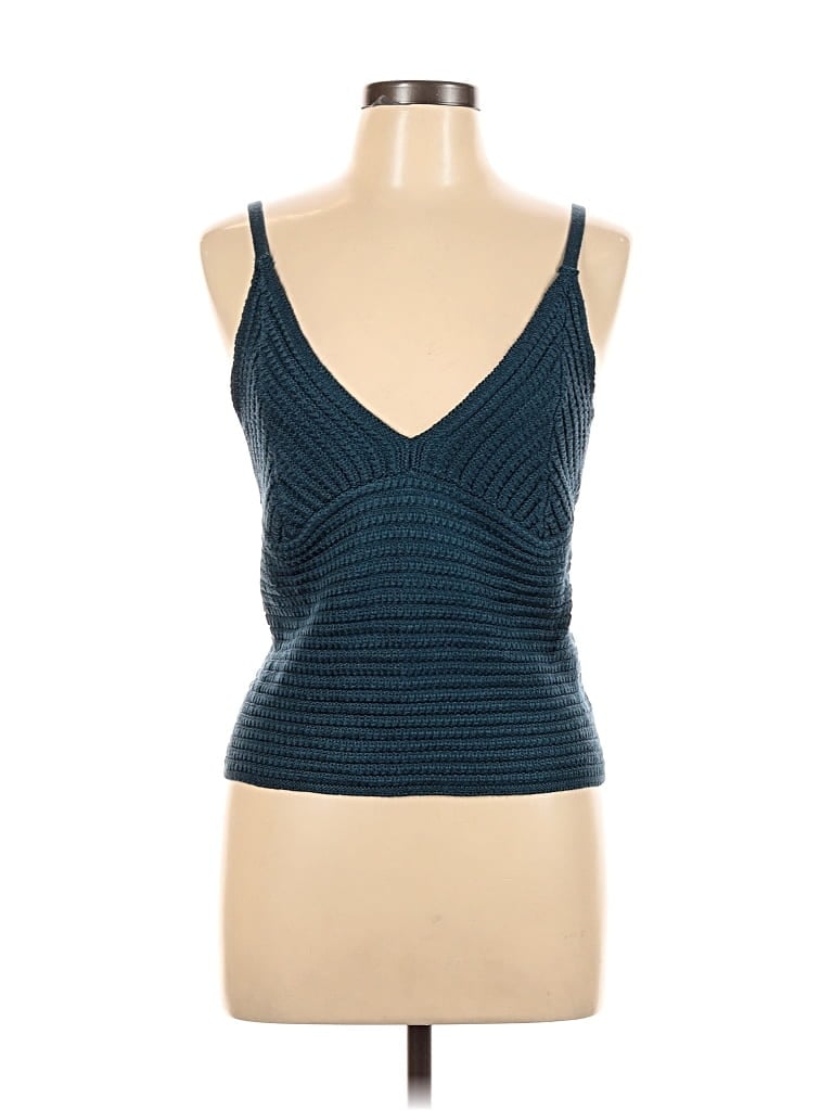 Pre-owned And Now This Sleeveless Top Blue Strapless Neckline Tops