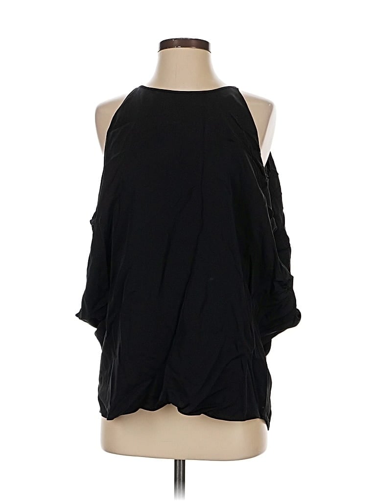 Pre-owned Theory Sleeveless Blouse In Black