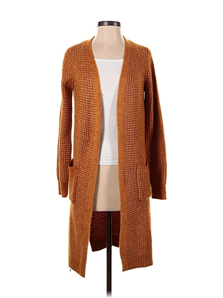 Pre-owned Jessica Simpson Cardigan Sweater In Orange