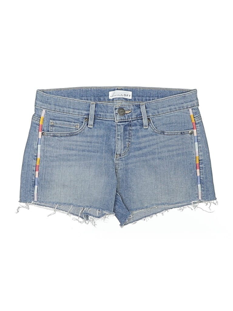 Pre-owned Ann Taylor Loft Denim Shorts In Blue