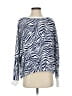 Crown & Ivy Animal Print Blue Pullover Sweater Size S - photo 1